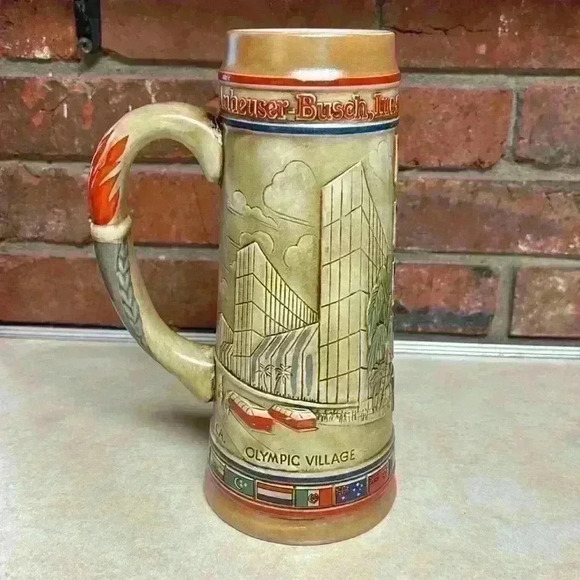Anheuser Busch Los Angeles Olympic Games Stein 1980/1984 Made by Ceramante - Picture 7 of 10
